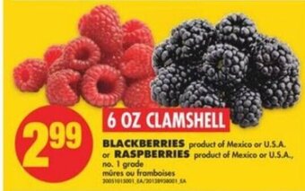 No Frills Blackberries or Raspberries offer