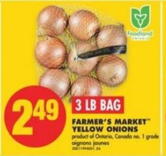 No Frills Farmer's Market Yellow Onions offer