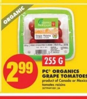 No Frills PC Organics Grape Tomatoes offer