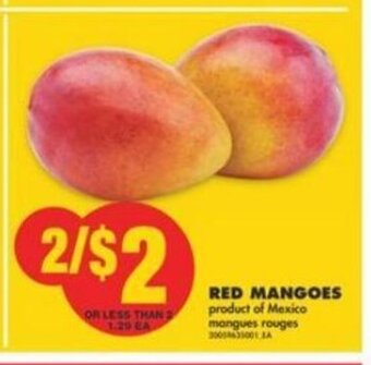 No Frills Red Mangoes offer