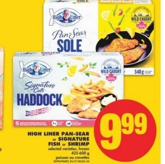 No Frills High Liner Pan-Sear or Signature Fish or Shrimp offer