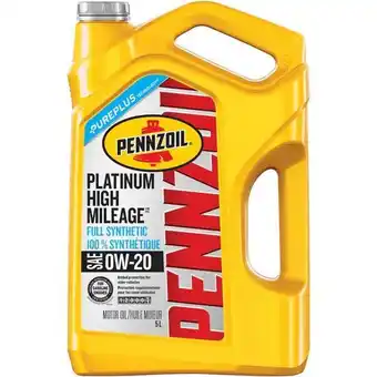 PartSource Pennzoil platinum synthetic high mileage motor oil, 5 l offer