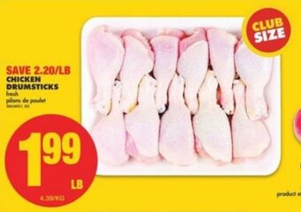 No Frills Chicken drumsticks per lb offer
