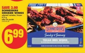 No Frills Schneiders chicken wings 615g offer