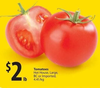 Save on Foods Tomatoes per lb offer