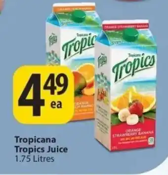 Tropicana tropics juice 1.75 Litres