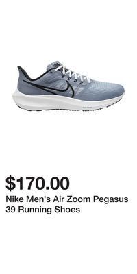 Sport Chek Nike men's air zoom pegasus 39 running shoes offer