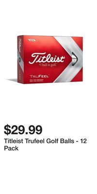 Titleist trufeel golf balls - 12 pack