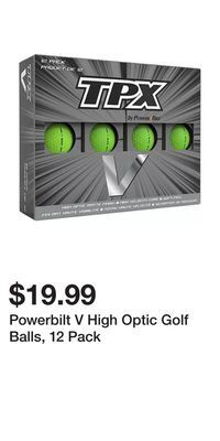 Sport Chek Powerbilt v high optic golf balls, 12 pack offer