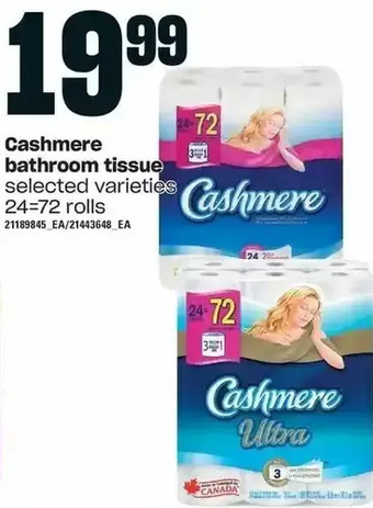Independent Grocer Cashmere bathroom tissue offer