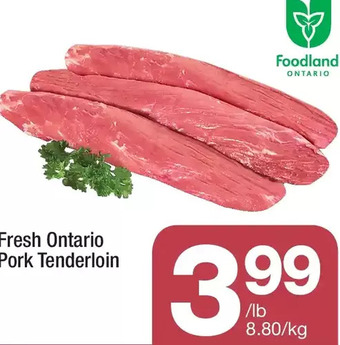 Highland Farms Fresh ontario pork tenderloin offer