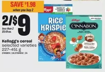 Loblaws Kellogg's cereal offer