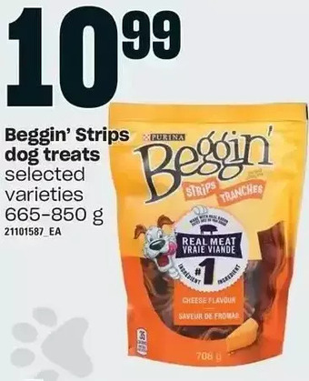 Independent Grocer Beggin' strips dog treats offer