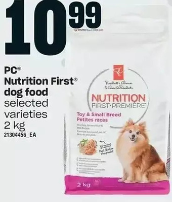 Independent Grocer Pc nutrition first dog food offer