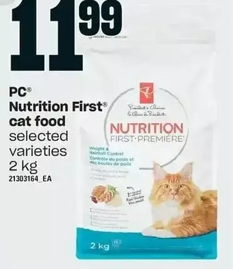 Independent Grocer Pc nutrition first cat food offer