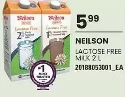 Independent Grocer Neilson lactose free milk offer