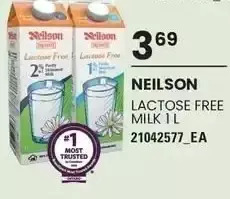 Independent Grocer Neilson lactose free milk offer