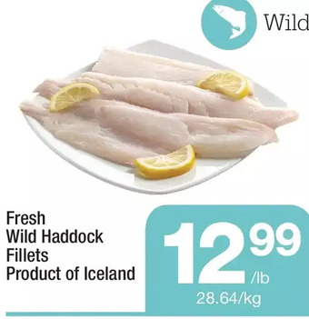 Highland Farms Fresh wild haddock fillets offer