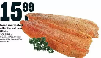 Independent Grocer Fresh marinated atlantic salmon fillets offer