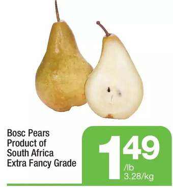 Highland Farms Bosc pears offer