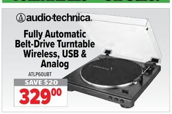 2001 Audio Video Audio technica fully automatic belt drive turntable wireless usb & analog offer