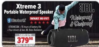 2001 Audio Video Jbl xtreme 3 portable waterproof speaker offer