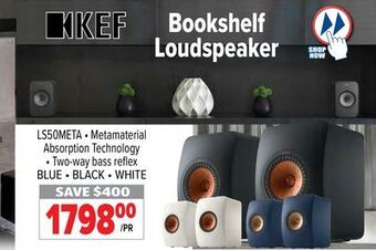 2001 Audio Video Kef bookshelf loudspeaker offer