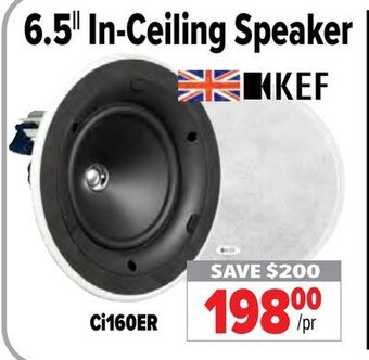 2001 Audio Video 6.5 in-ceiling speaker offer