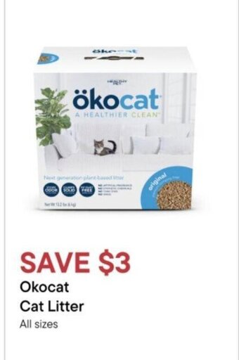 Petvalu Okocat cat litter offer