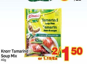 T&T Supermarket Knorr tamarind soup mix, 40g offer