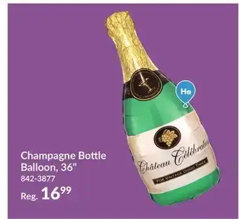 Party City Champagne bottle balloon, 36-in offer