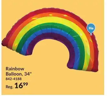 Party City Rainbow balloon, 34-in offer