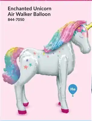 Party City Enchanted unicorn air walker balloon offer