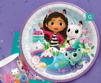 Party City Unique gabby's dollhouse plates, 9-in, 8-pk offer