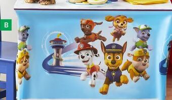Party City Paw patrol adventures plastic table cover for indoor/outdoor use, 54-in x 96-in offer