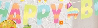 Party City Fiesta fun happy birthday banner offer