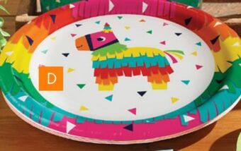 Party City Fiesta fun paper plates, 8-pk offer