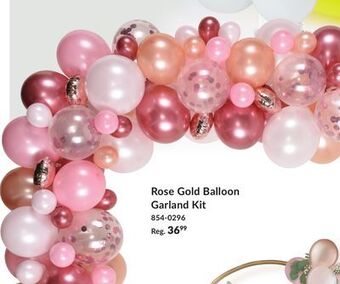 Party City Rose gold balloon garland kit offer