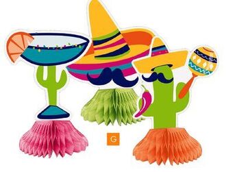 Party City Boho fiesta mini honeycombs, 3-pc offer