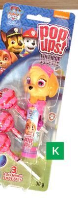 Party City Paw patrol pop ups blister offer