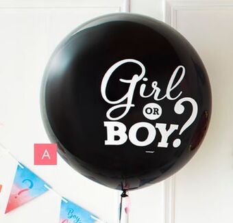 Party City Girl gender reveal balloon with confetti offer
