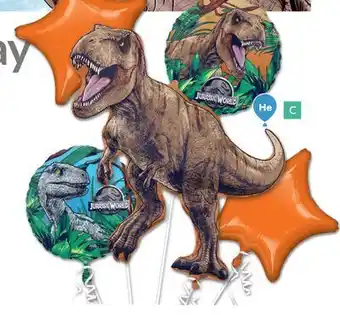 Party City Jurassic world balloon bouquet offer