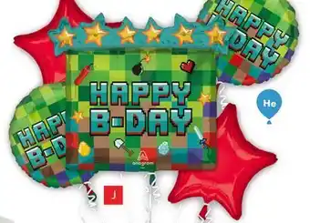 Party City Pixel party balloon bouquet offer