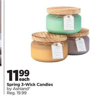 Michaels Spring 3-wick candles by ashland offer