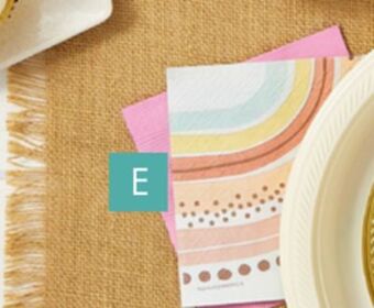 Party City Rainbow boho beverage napkins, 16-pk offer