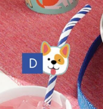 Party City Dog straws, 8-pk offer
