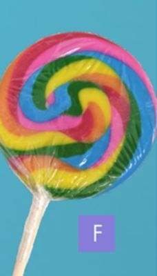 Party City Rainbow swirly lollipop offer