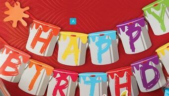 Party City Art party ribbon banner offer
