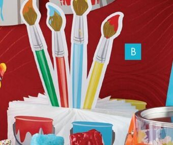 Party City Art party centerpiece offer