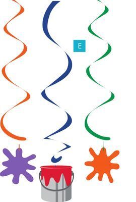 Party City Art party dizzy danglers, 5-pk offer